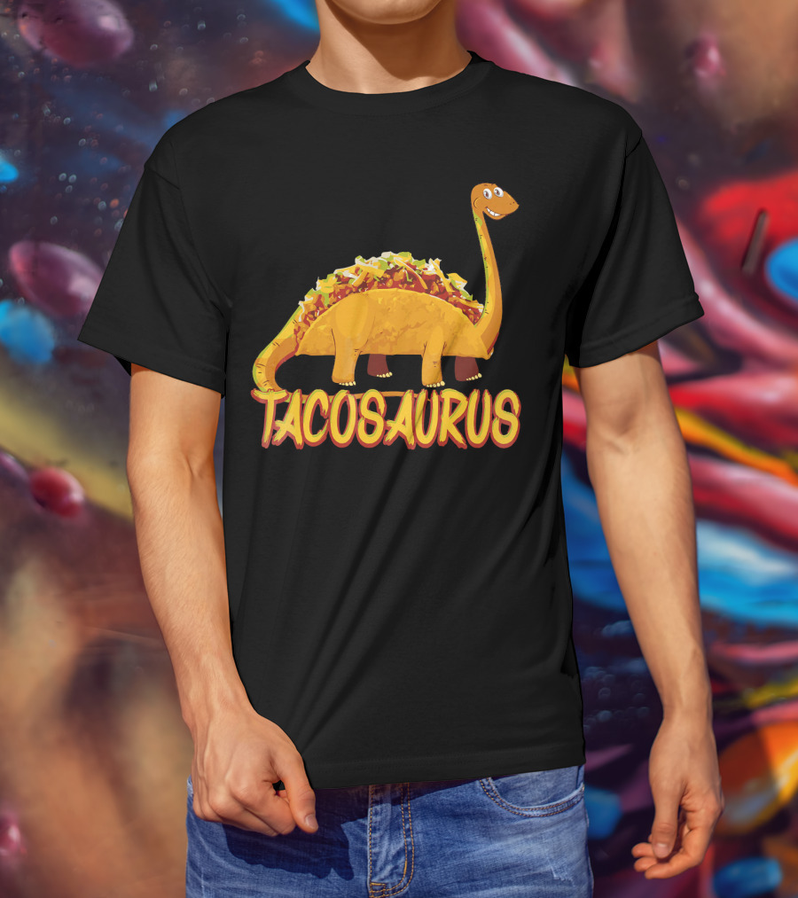 Taco Saurus Funny Mexican Food Dinosaur Taco T-Shirt