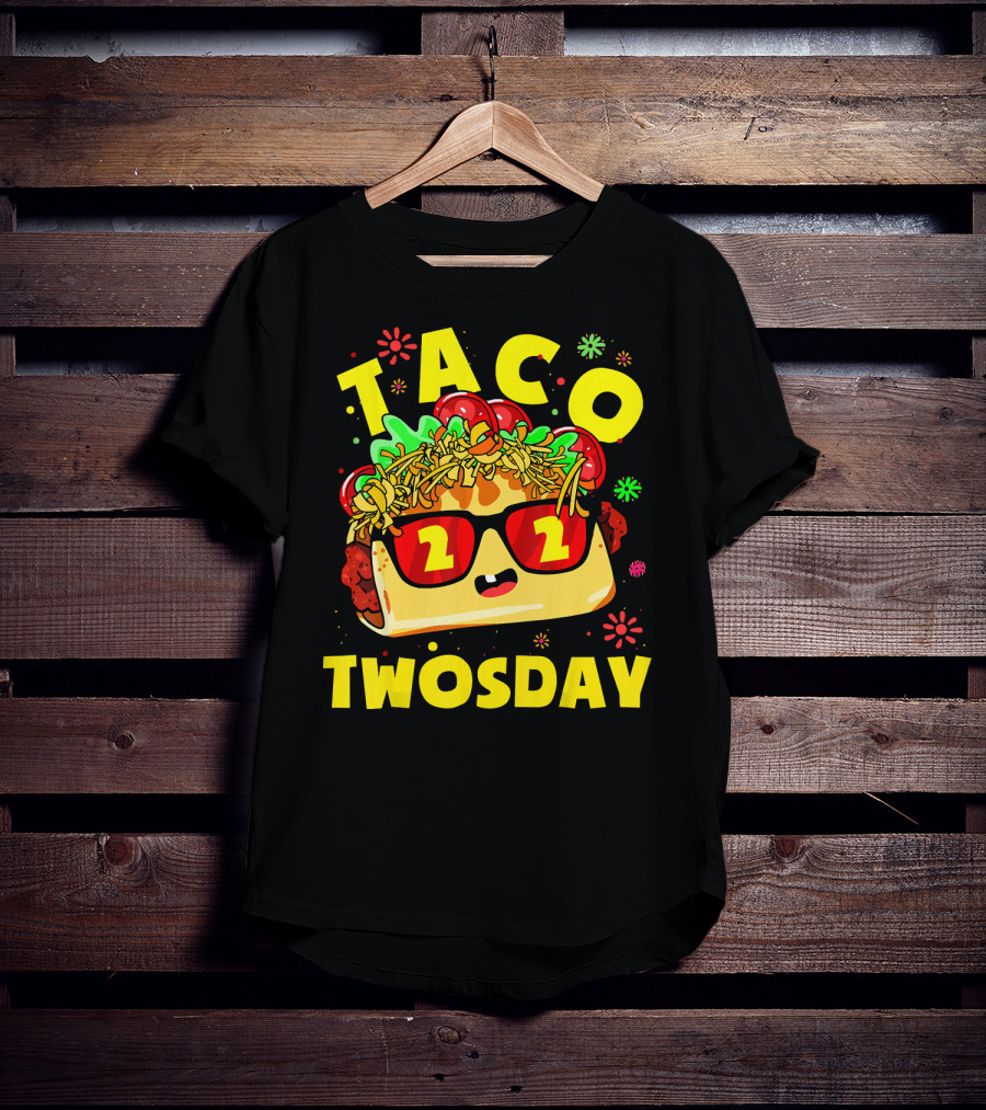 Taco Twosday 2nd Birthday Party Kids 2 Dos Cumpleanos T-Shirt