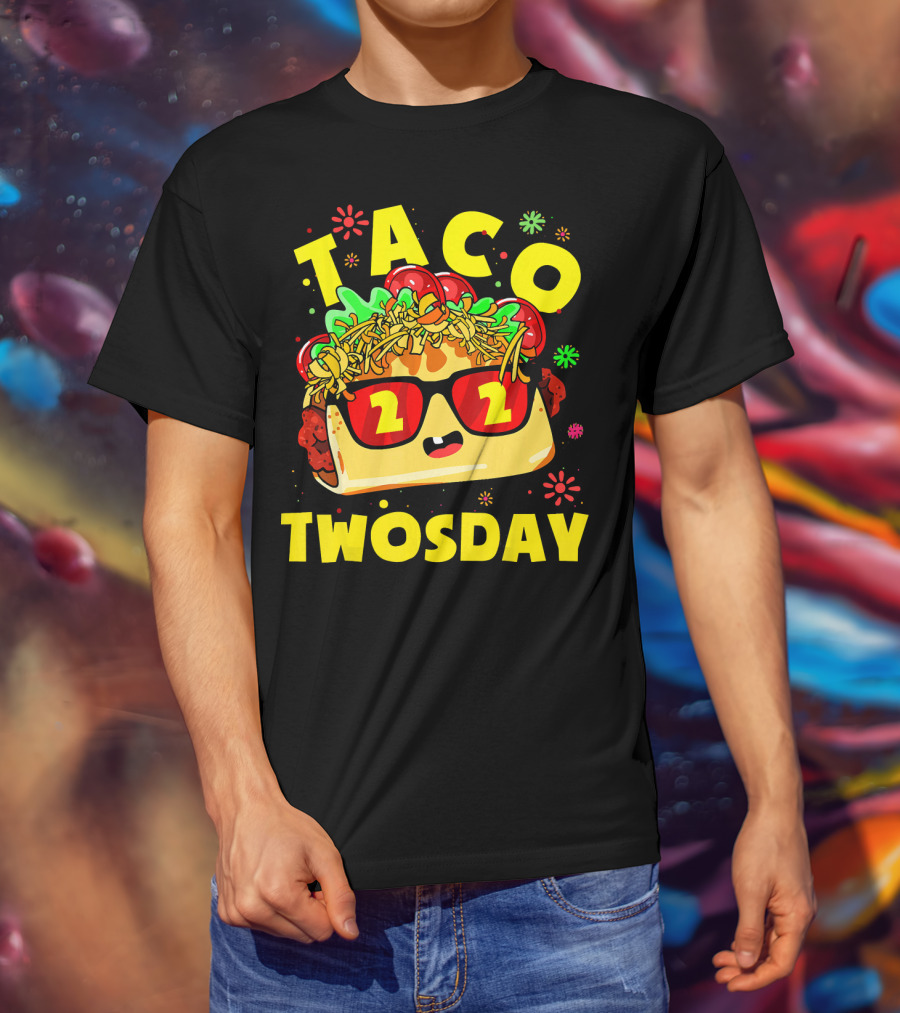 Taco Twosday 2nd Birthday Party Kids 2 Dos Cumpleanos T-Shirt
