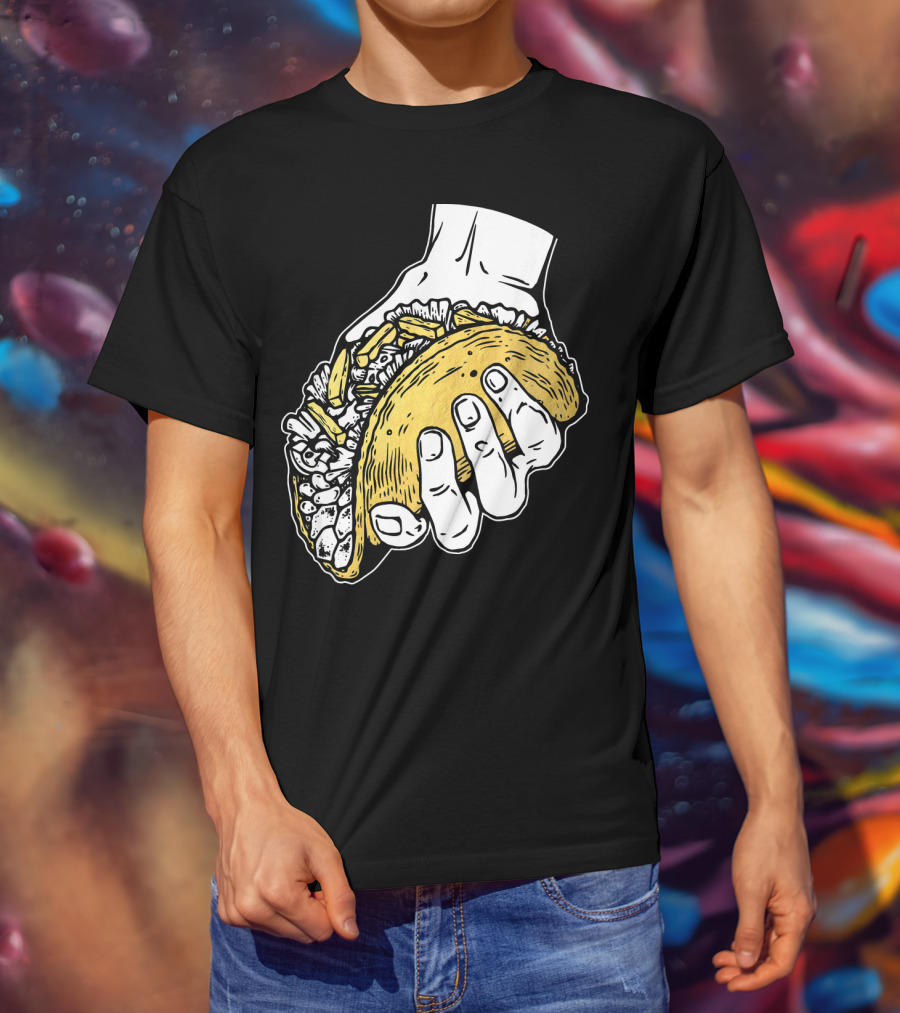 Taco Hand Holding Classic Street Food T-Shirt