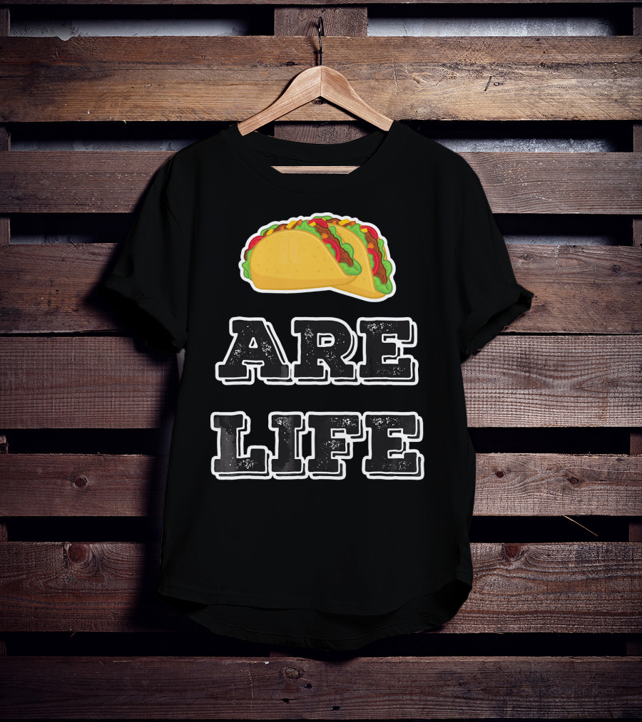Tacos Are Life Trendy Food Emoji T-Shirt