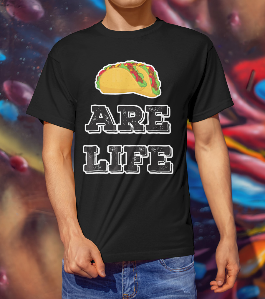 Tacos Are Life Trendy Food Emoji T-Shirt