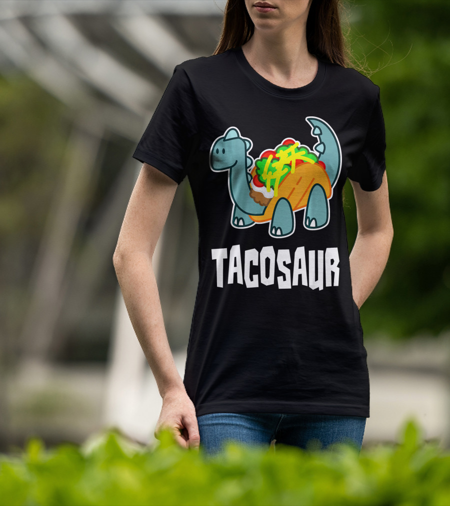 Tacosaur Funny Mexican Food Taco Lover Dino Dinos T-Shirt