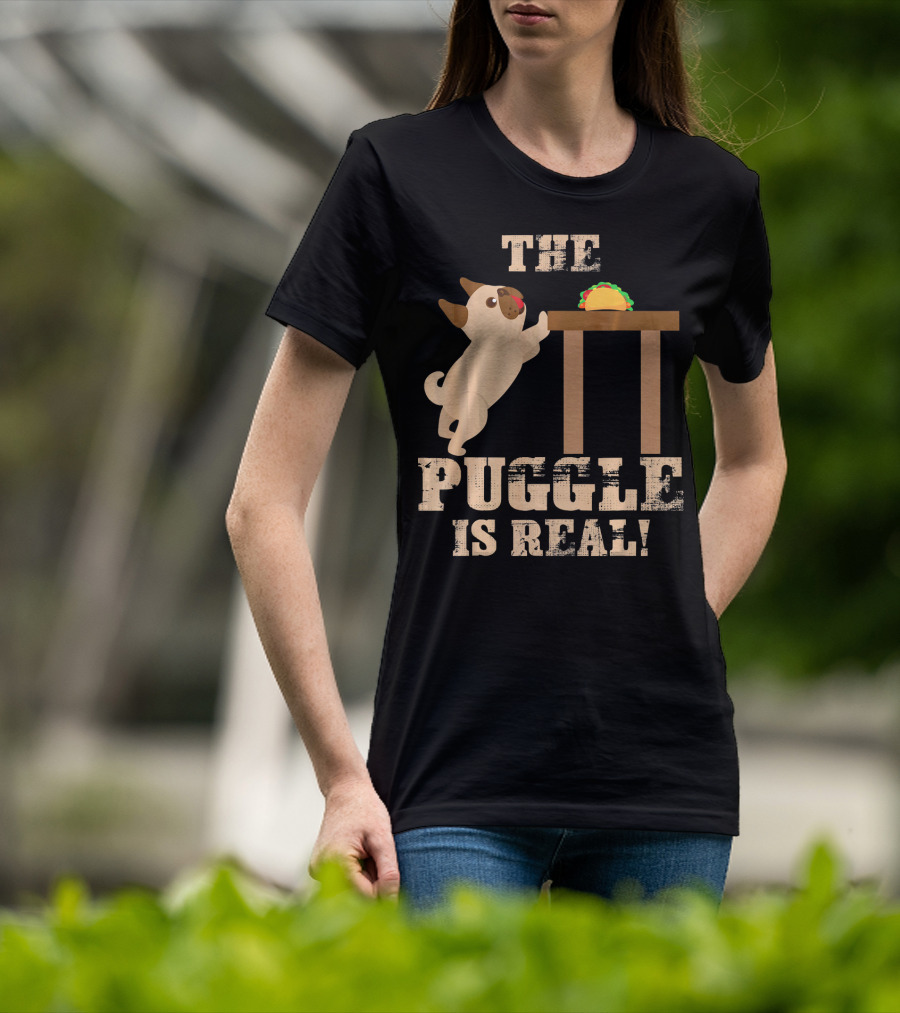 The Puggle Is Real Mops Want Taco Fun T-Shirt