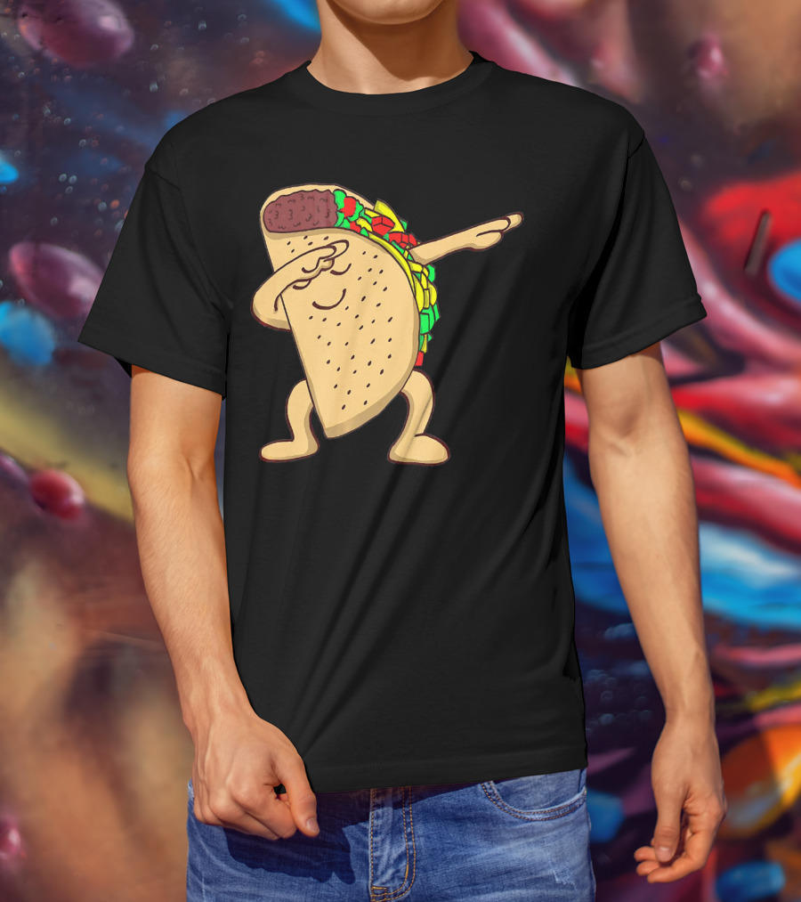 Funny Dabbing Taco Dance Pose T-Shirt