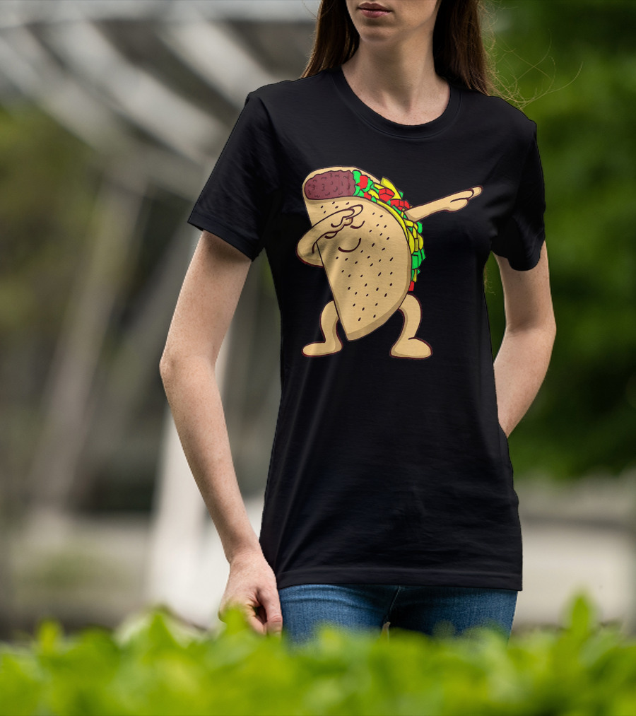 Funny Dabbing Taco Dance Pose T-Shirt