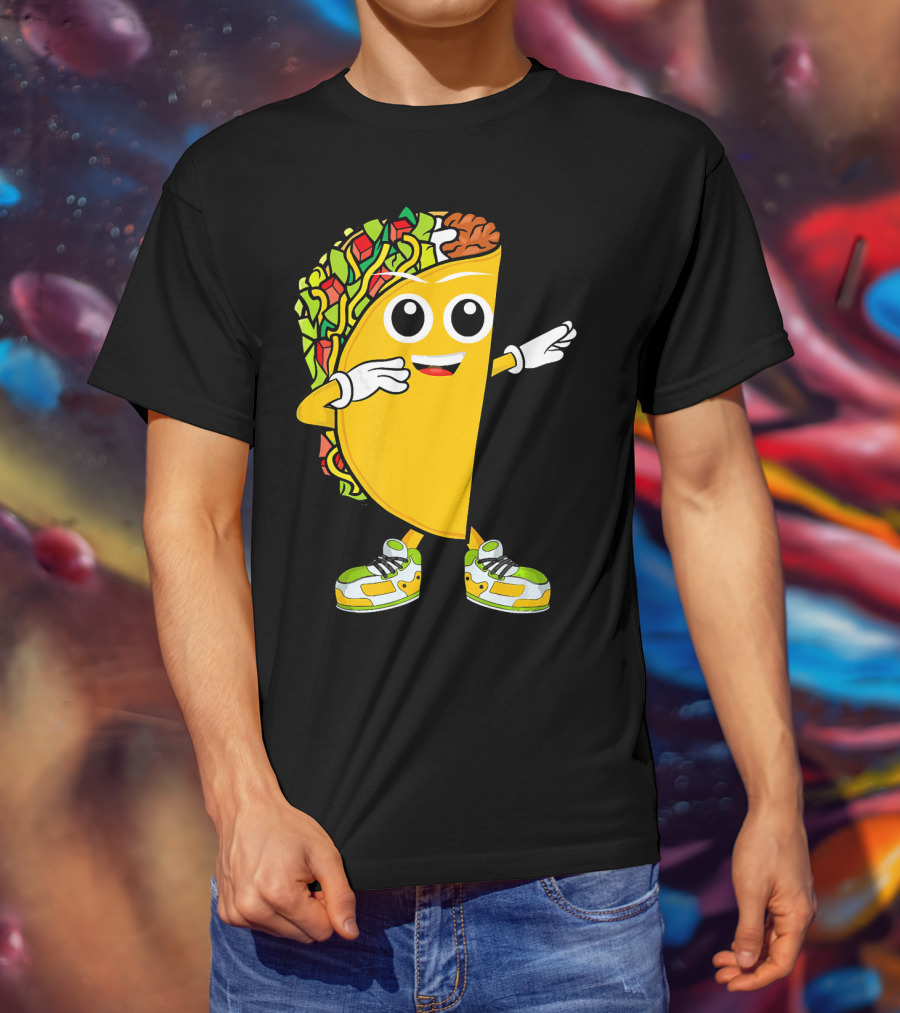 Dabbing Taco Dance Fun Celebrate Fiesta T-Shirt