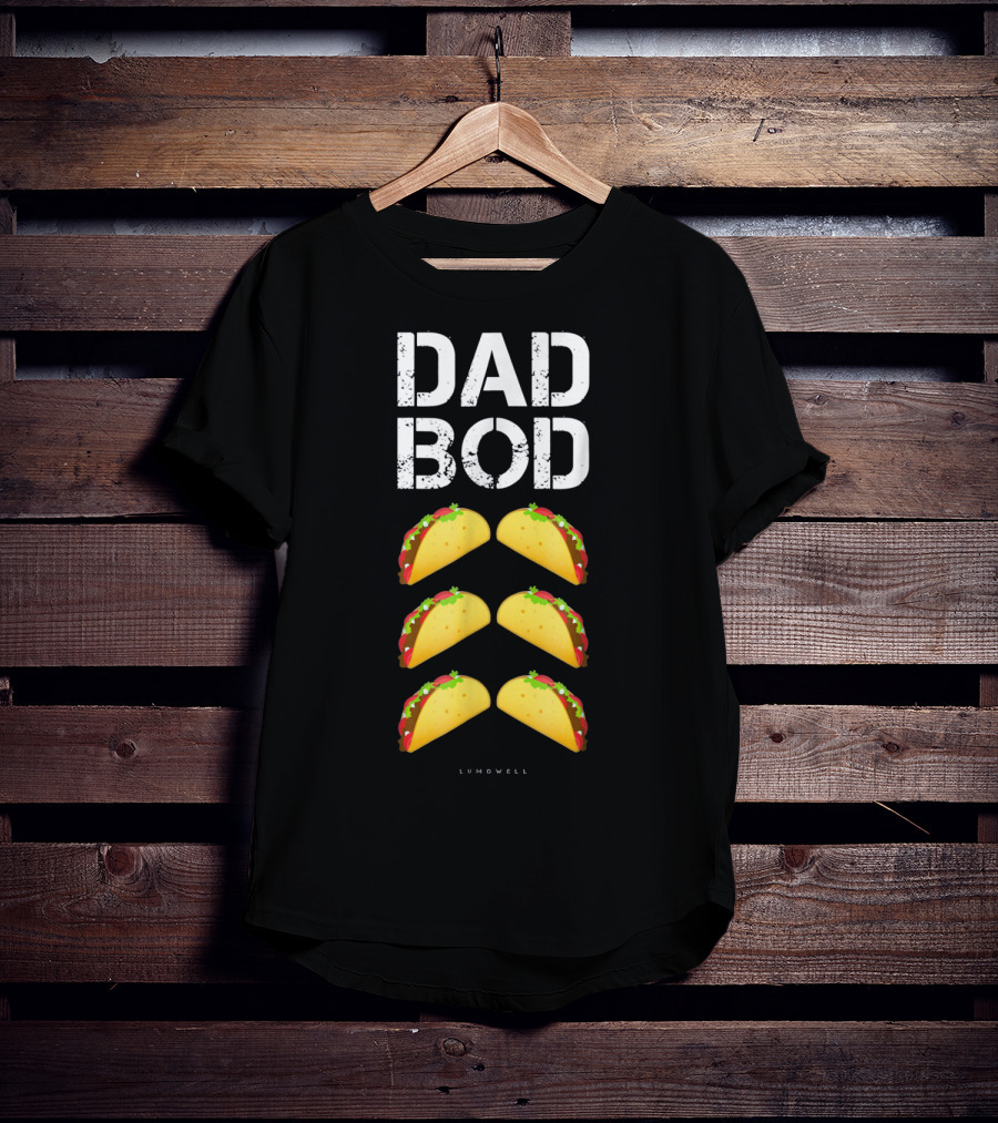 Dad Bod Taco Six Pack Funny Mens Lumowell T-Shirt