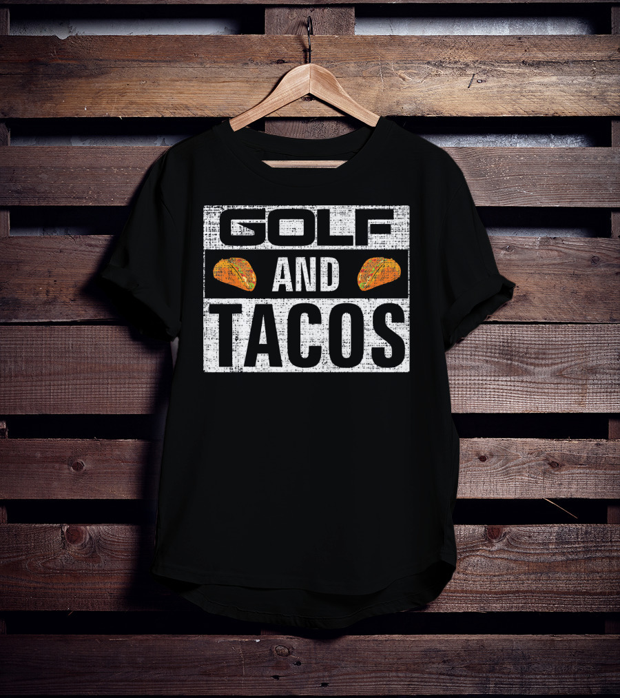 Golf And Tacos Vintage Funny Spo T-Shirt