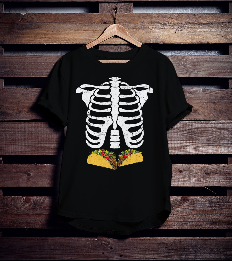Skeleton Rib Cage Taco Xray T-Shirt