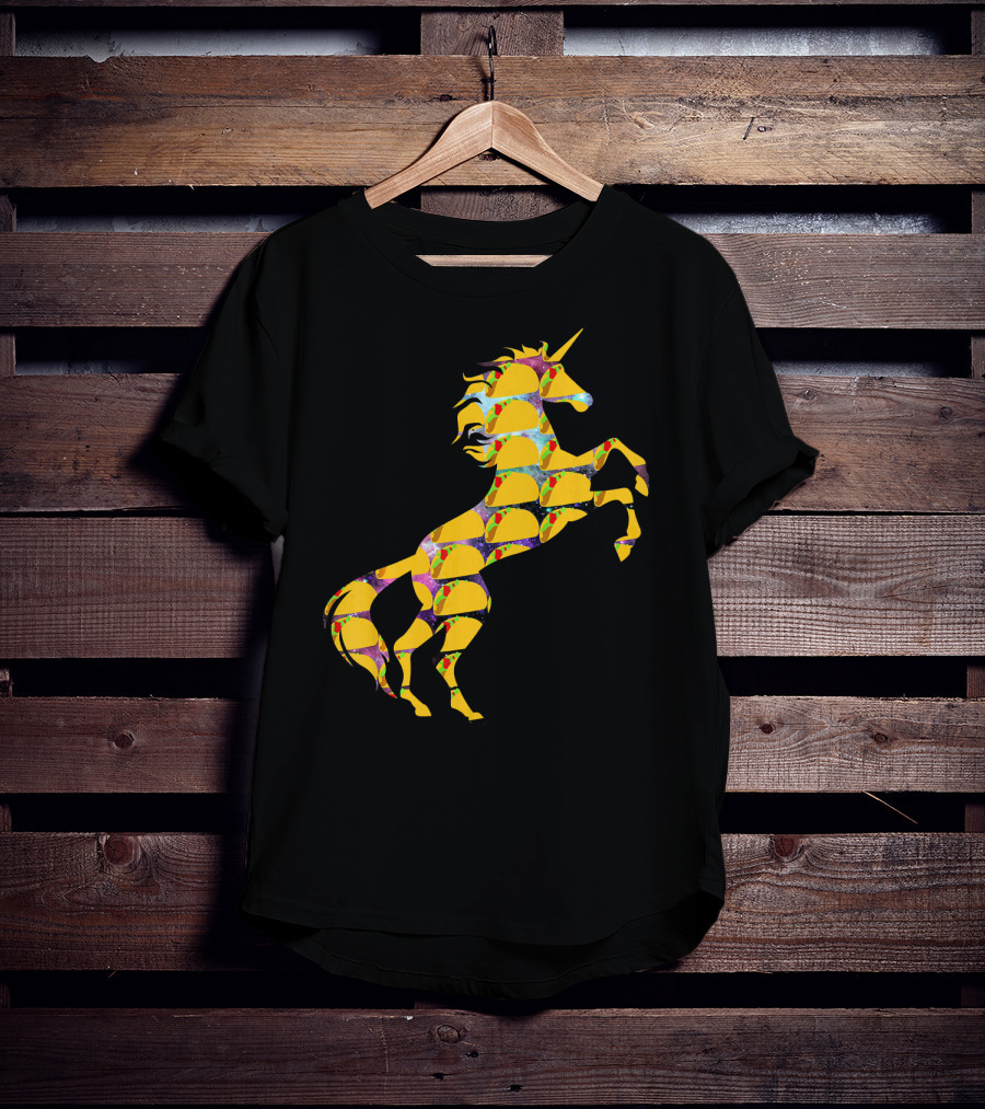 Unicorn Galaxy Space Tacos T-Shirt