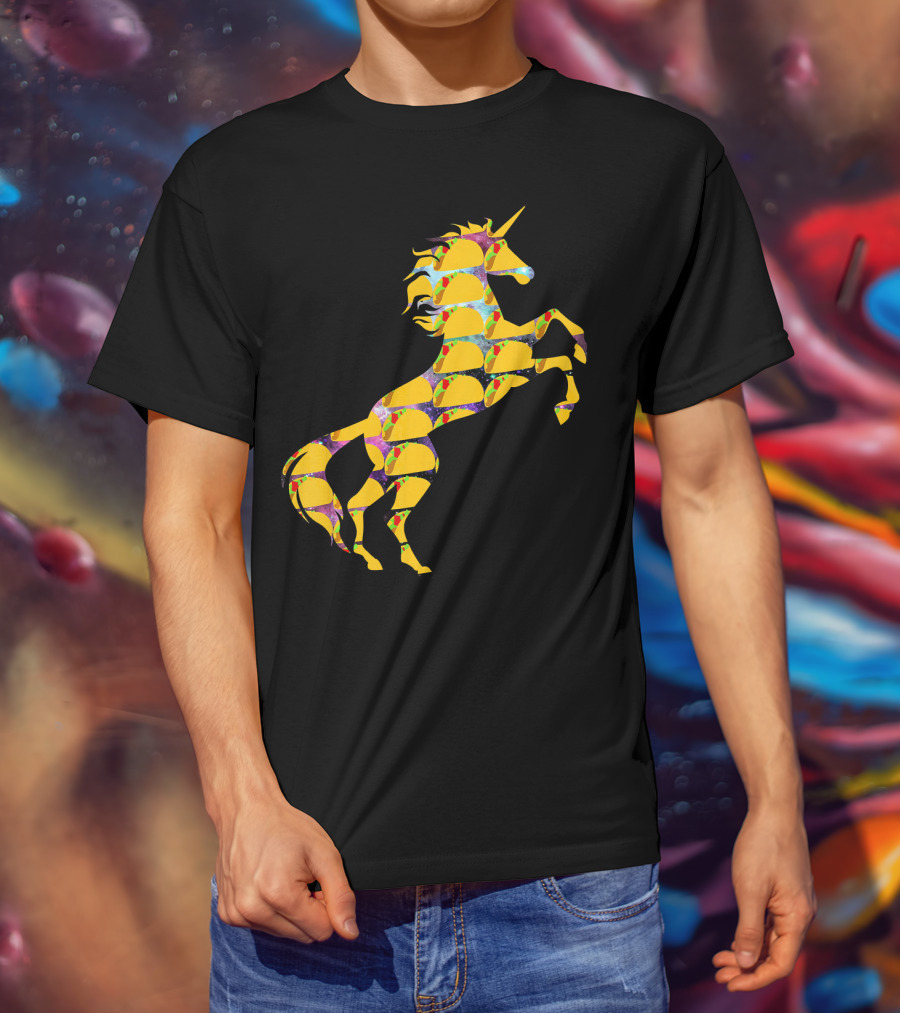 Unicorn Galaxy Space Tacos T-Shirt
