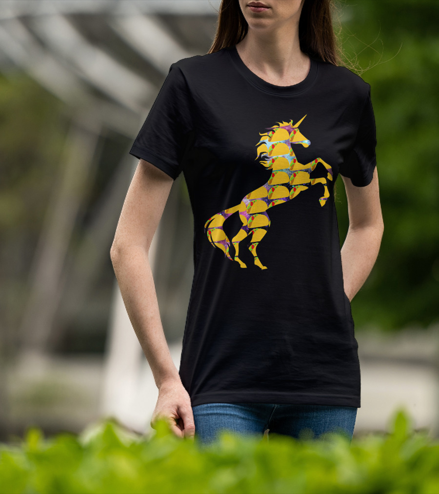 Unicorn Galaxy Space Tacos T-Shirt