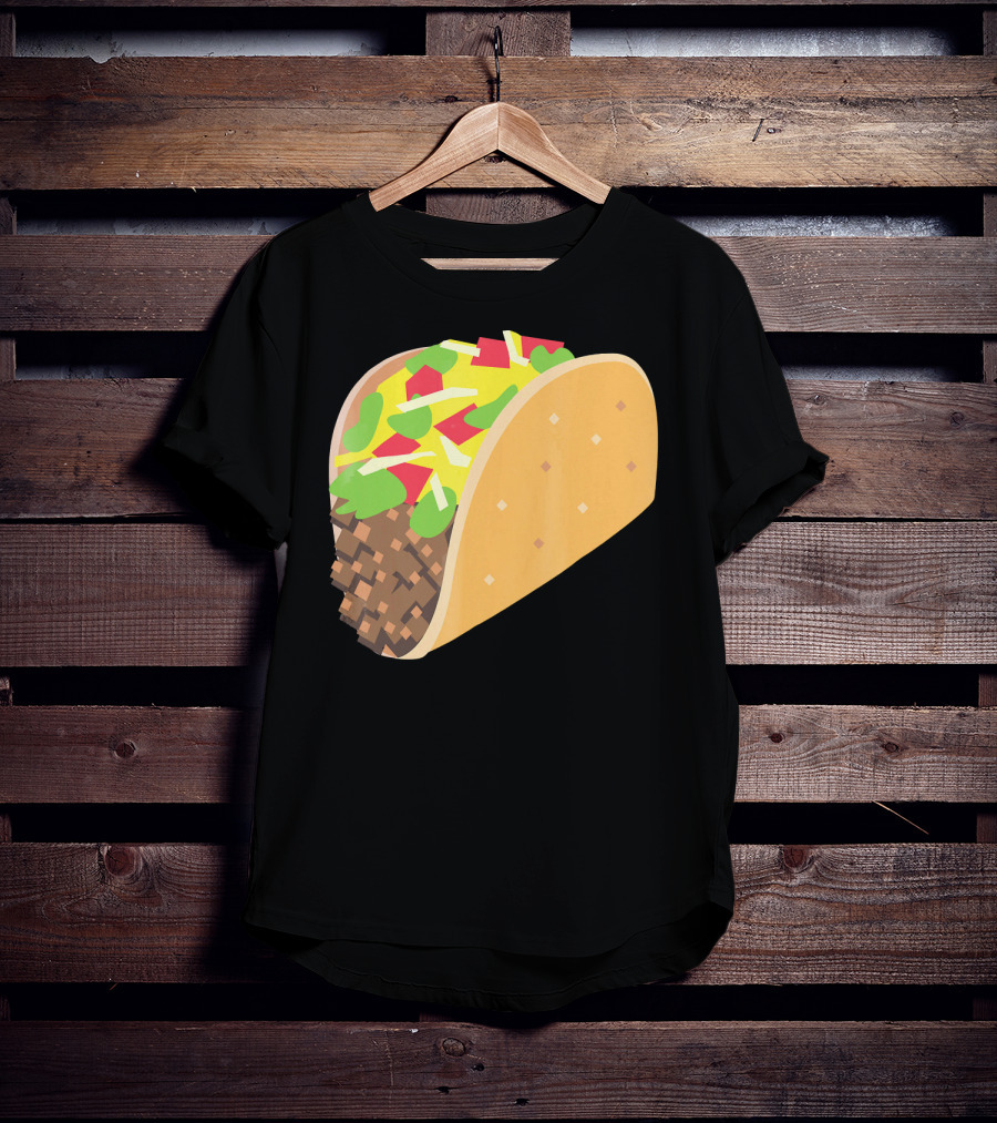 I Love Tacos Emoji Mexican Taco T-Shirt