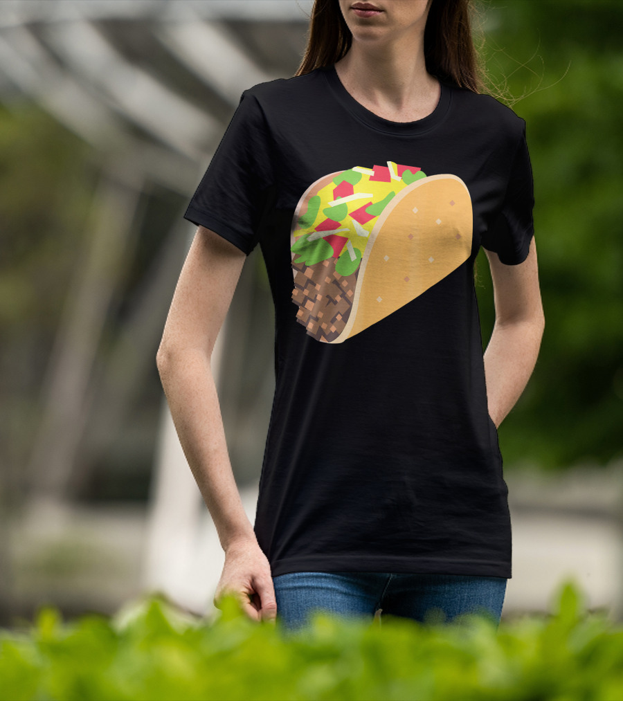 I Love Tacos Emoji Mexican Taco T-Shirt
