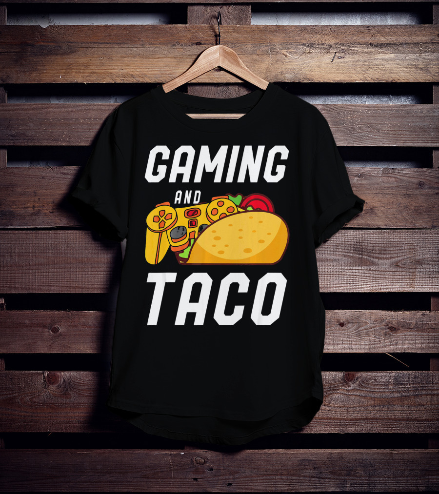 Gaming And Taco Gamers Controller Snack Combo T-Shirt