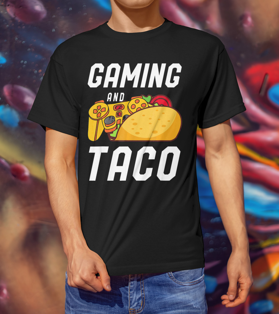 Gaming And Taco Gamers Controller Snack Combo T-Shirt