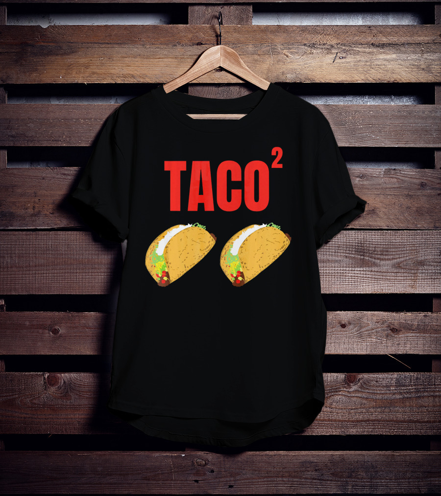 Funny Taco Squared Concept With Colorful Tacos T-Shirt