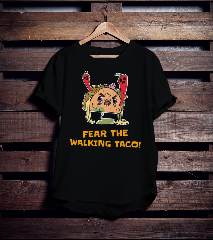 Fear The Walking Taco Hard Shell Ghost Peppers T-Shirt