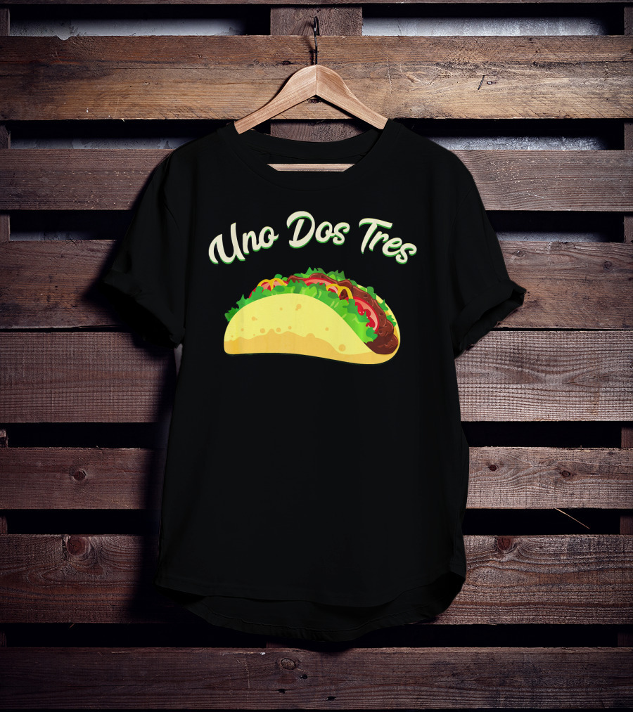 Uno Dos Tres Taco Kids Plus Curve Text T-Shirt