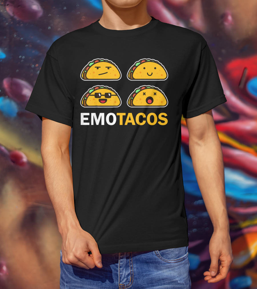 EMO TACOS Emojis Faces And Expressions T-Shirt