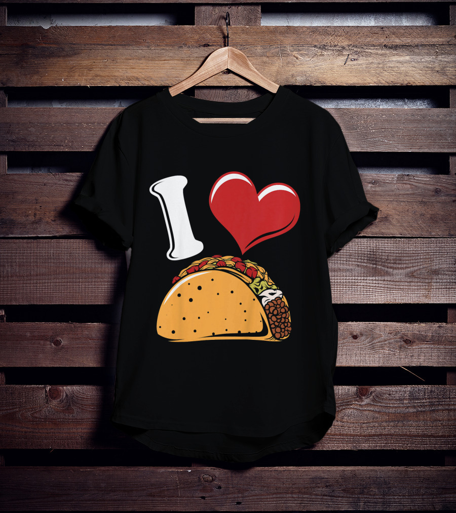Kids Funny I Heart Tacos Love T-Shirt