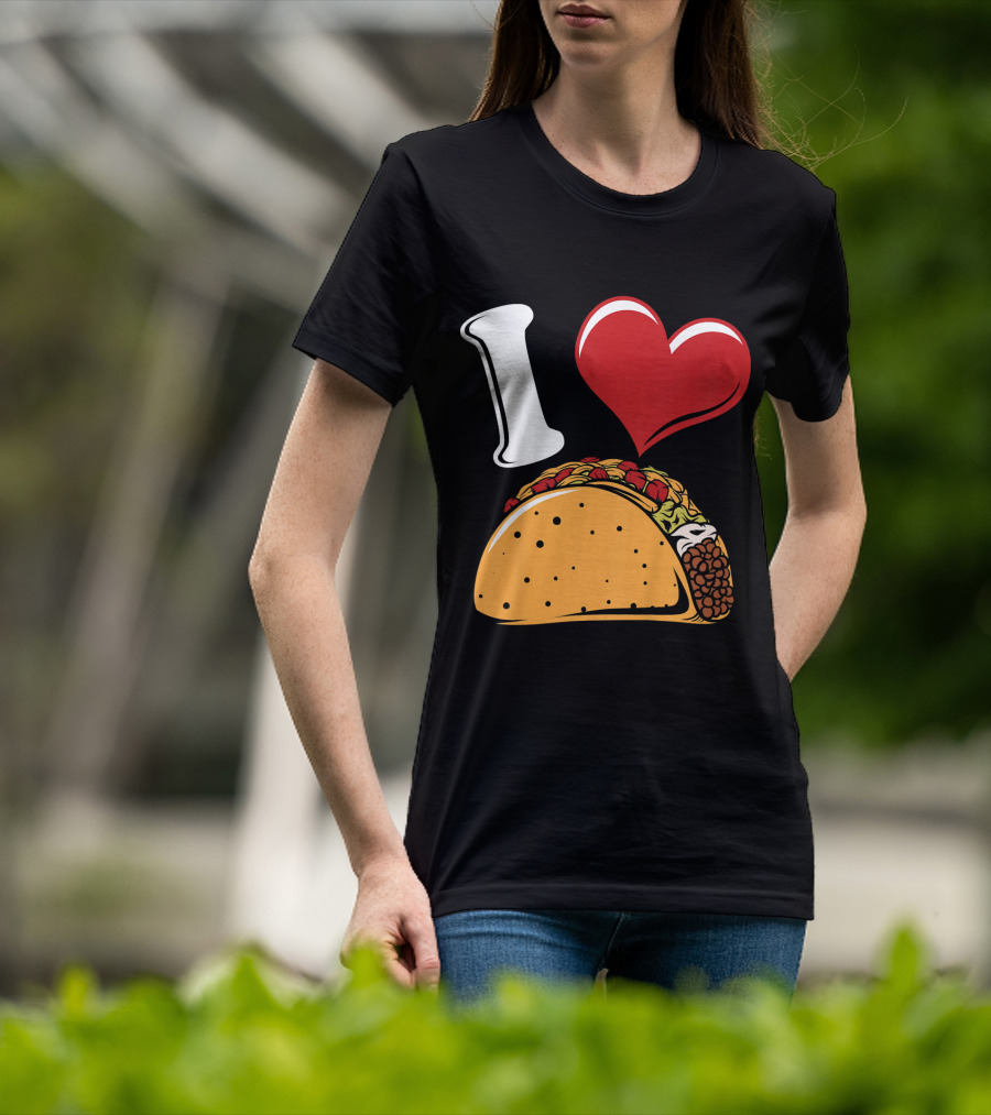 Kids Funny I Heart Tacos Love T-Shirt