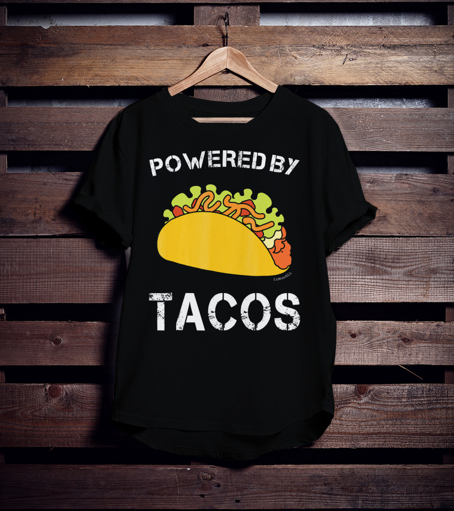 Powered By Tacos Funny Taco Lumowell T-Shirt