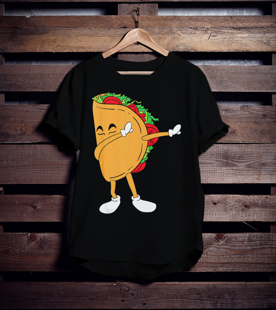Dabbing Taco Mexico Funny Mexican Food T-Shirt
