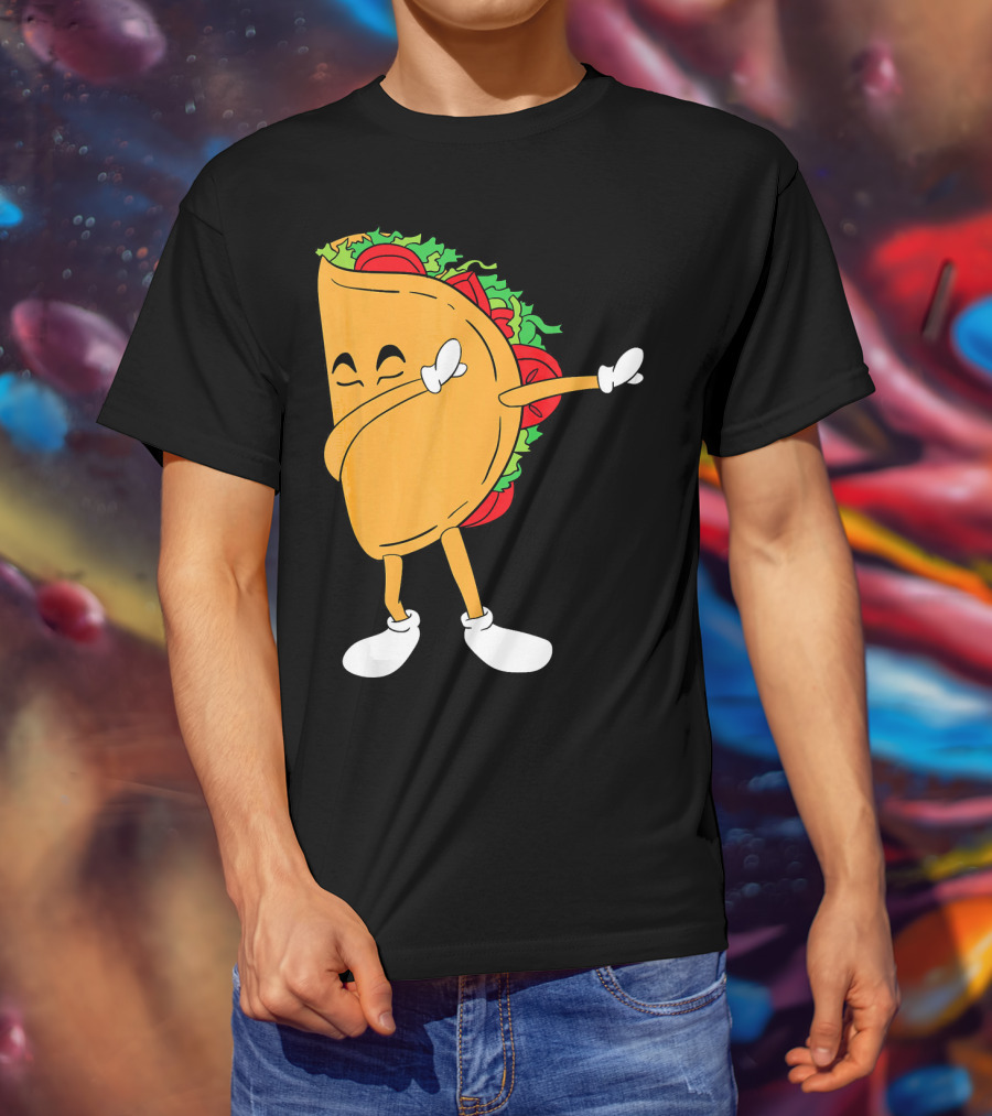 Dabbing Taco Mexico Funny Mexican Food T-Shirt