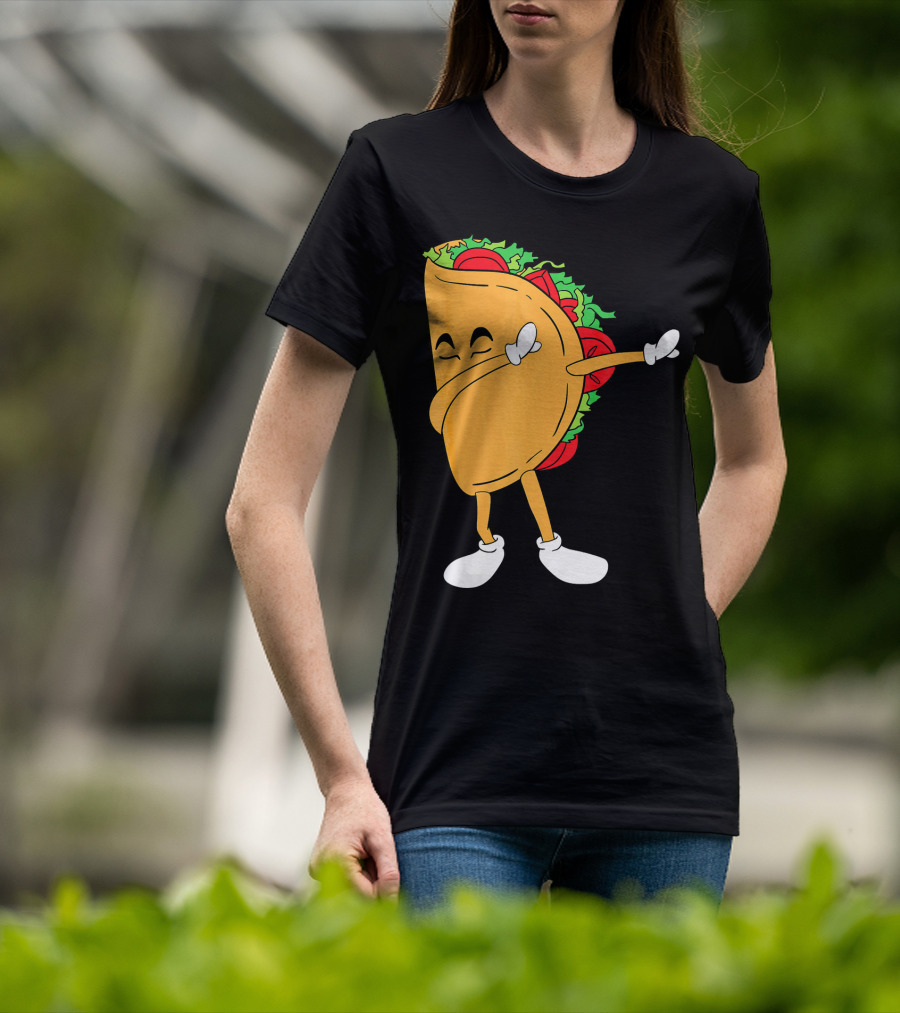Dabbing Taco Mexico Funny Mexican Food T-Shirt