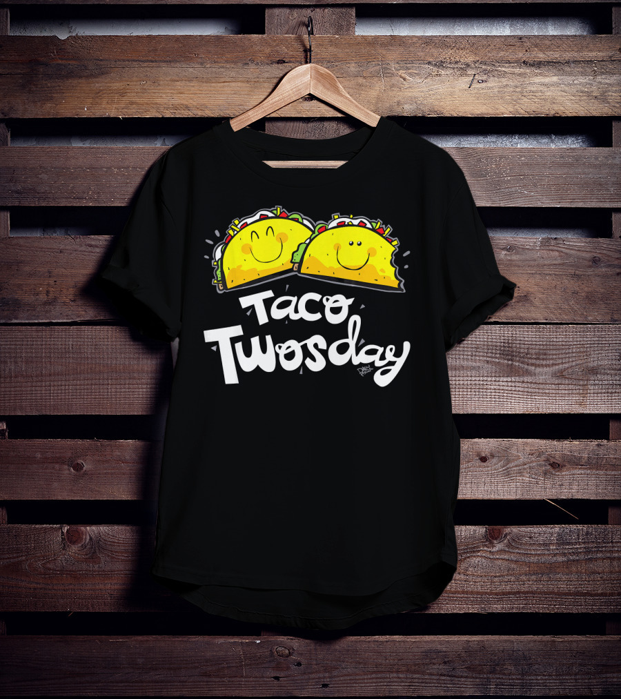 Taco Twosday Smiling Tacos Fun T-Shirt