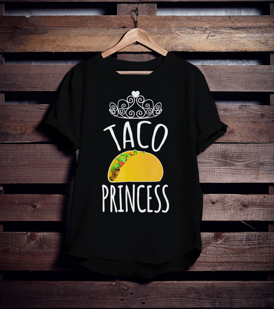 Taco Princess Cute Taco With Crown T-Shirt