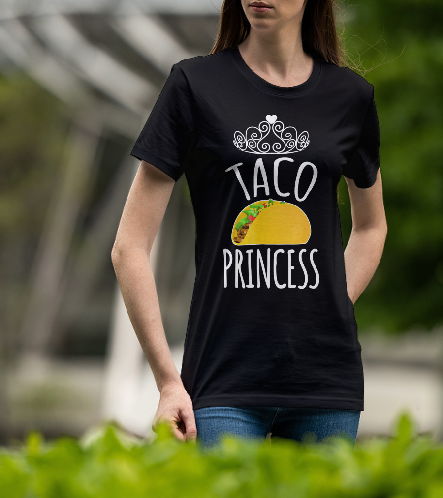 Taco Princess Cute Taco With Crown T-Shirt