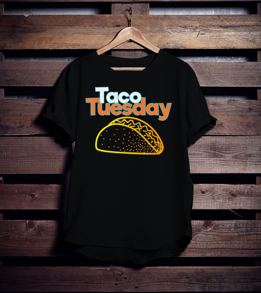 Taco Tuesday Mexican Food Fiesta Celebration With Vibrant Taco T-Shirt