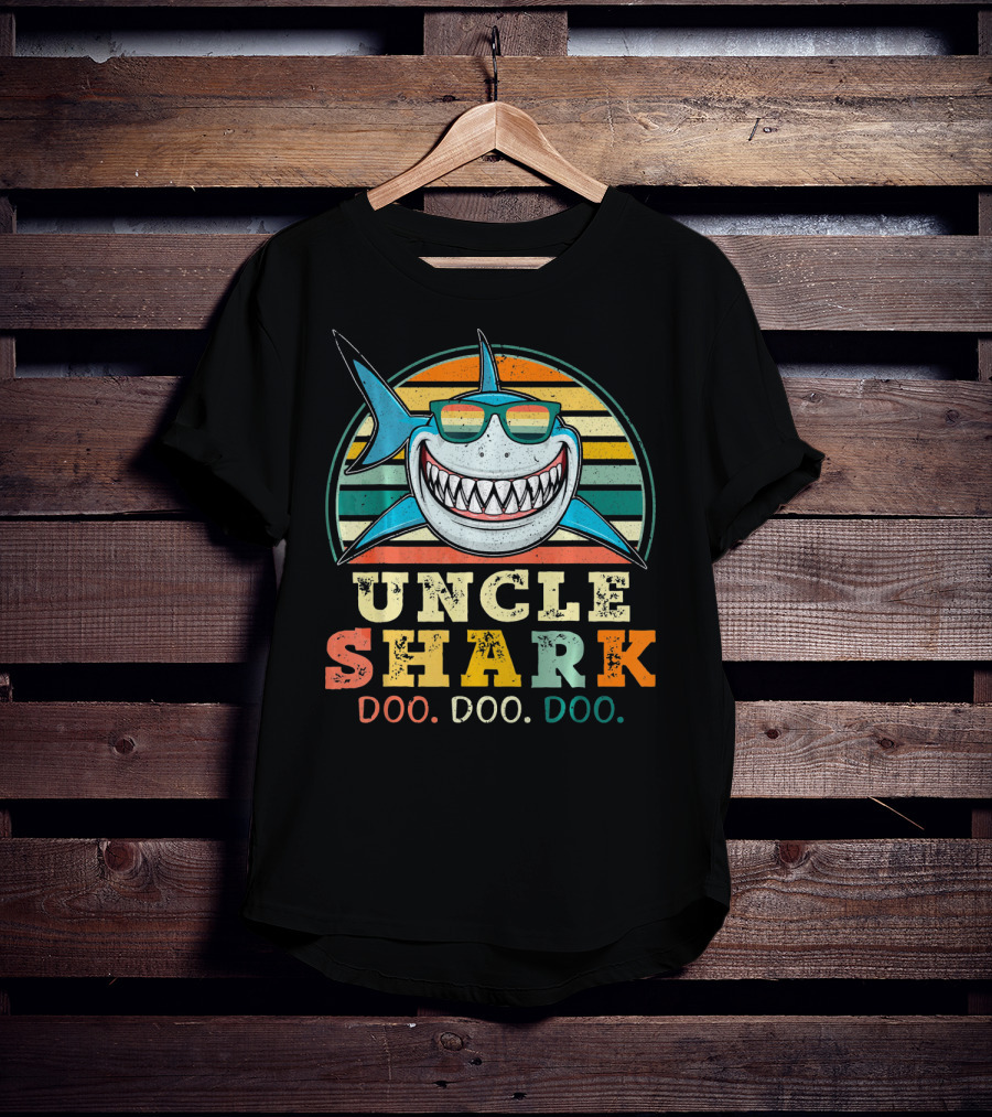 Uncle Shark Retro Vintage Doo Doo Doo T-Shirt