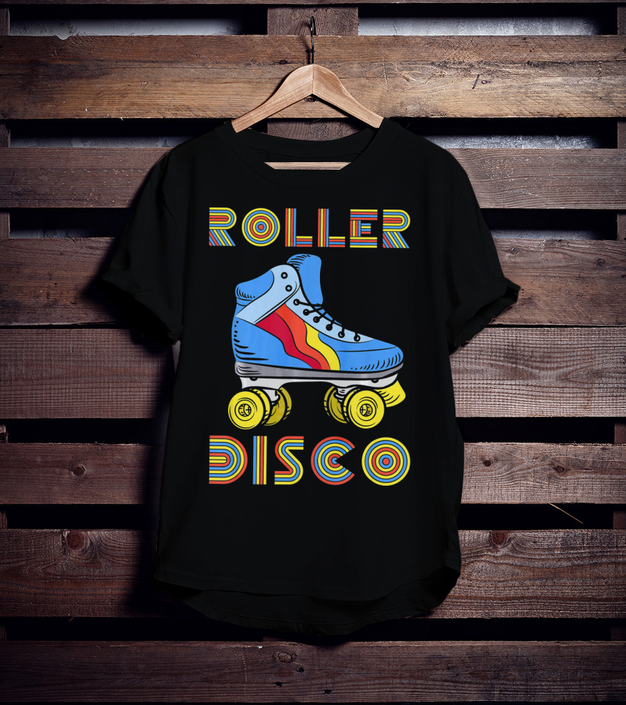 Retro 80s Roller Disco Skate Vibe T-Shirt