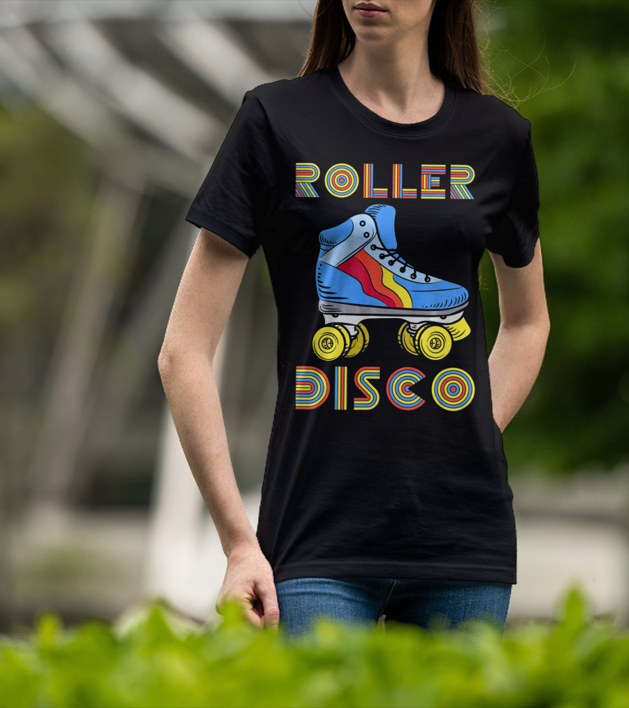 Retro 80s Roller Disco Skate Vibe T-Shirt