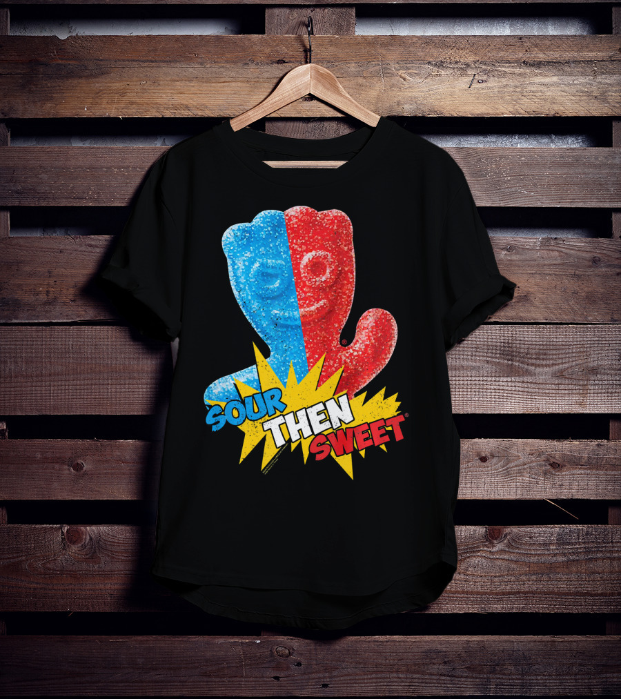 Sour Patch Kids Sour Then Sweet Candy Blue Red Explosion T-Shirt