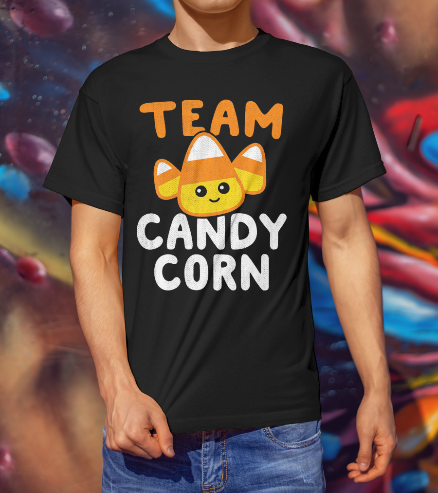 Halloween Funny Team Candy Corn Cute Lazy Cos T-Shirt