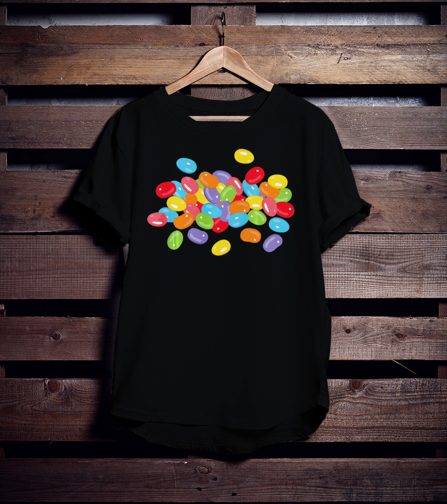 Cute Colorful Jelly Beans Candy Lover Easter Holiday T-Shirt