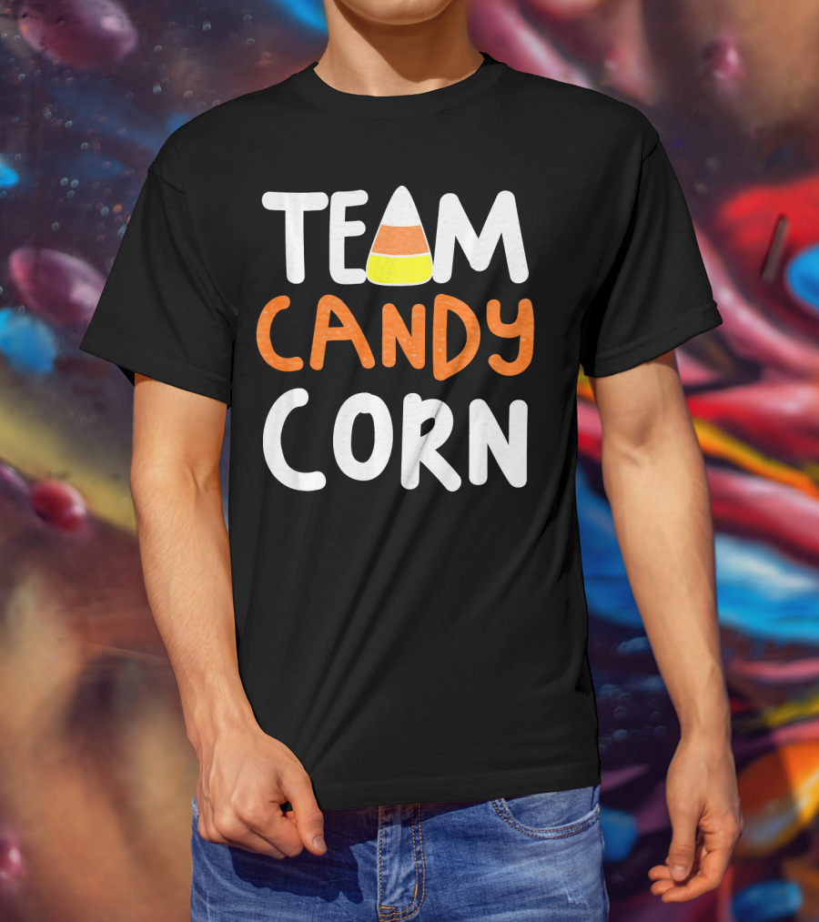 Team Candy Corn Halloween Treat Enthusiasts T-Shirt