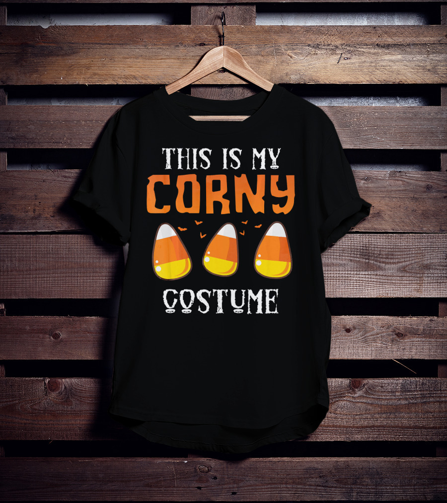 This Is My Corny Costume Candy Corn Bats T-Shirt