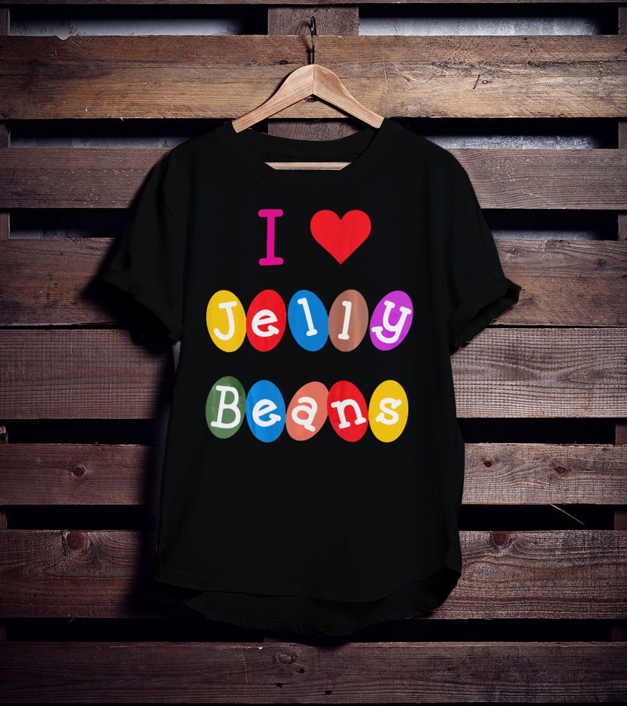 I Love Jelly Beans Heart Sweets Candy T-Shirt