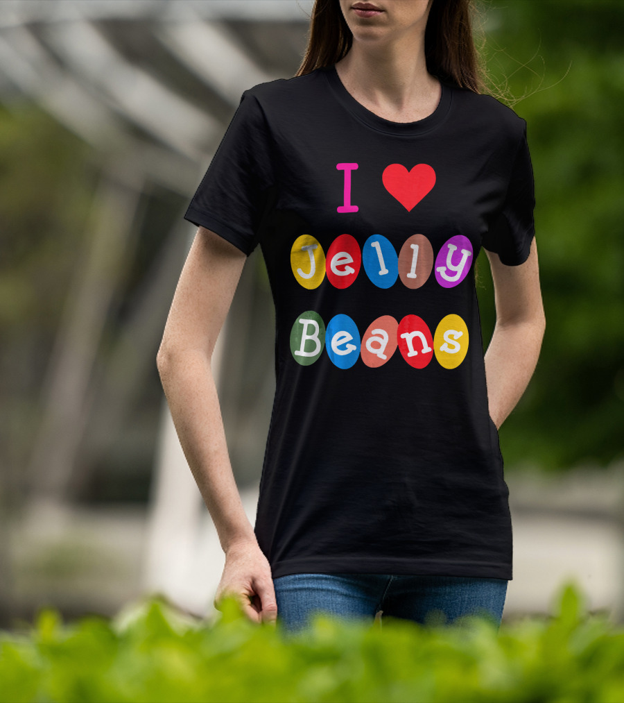 I Love Jelly Beans Heart Sweets Candy T-Shirt