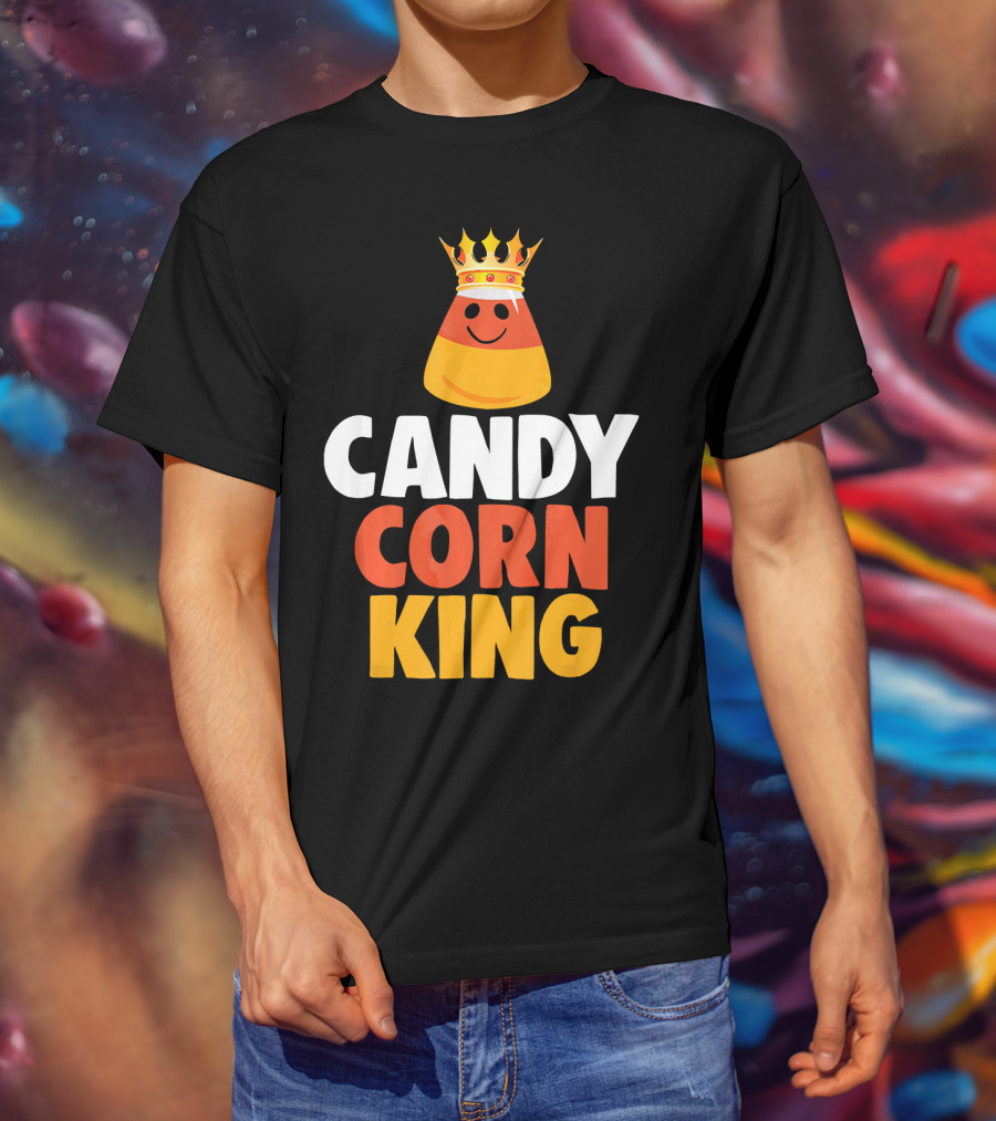 Candy Corn King Halloween Trick OR Treat T-Shirt