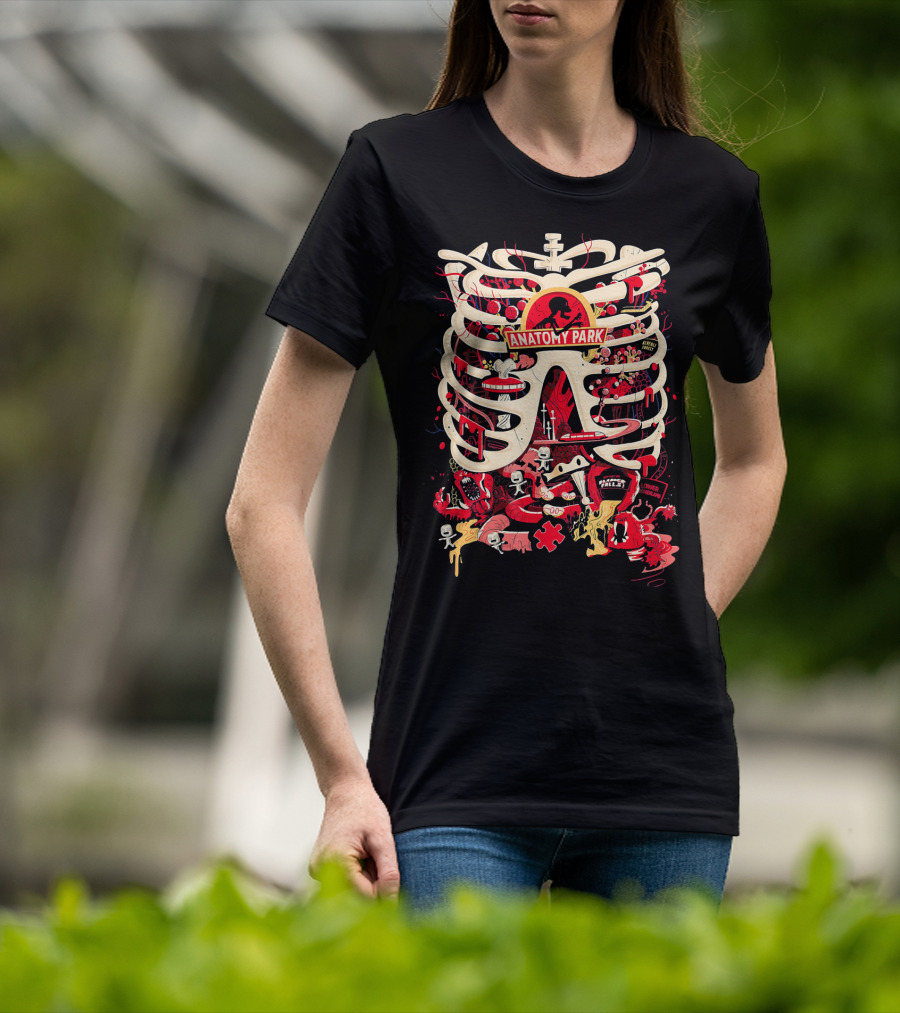 Anatomy Park Jurassic Adventure Cartoon T-Shirt