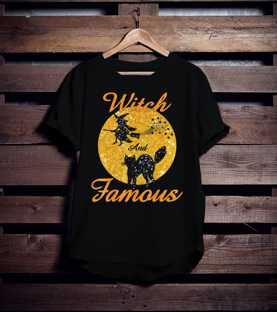 Witch And Famous Halloween Men Kids T-Shirt