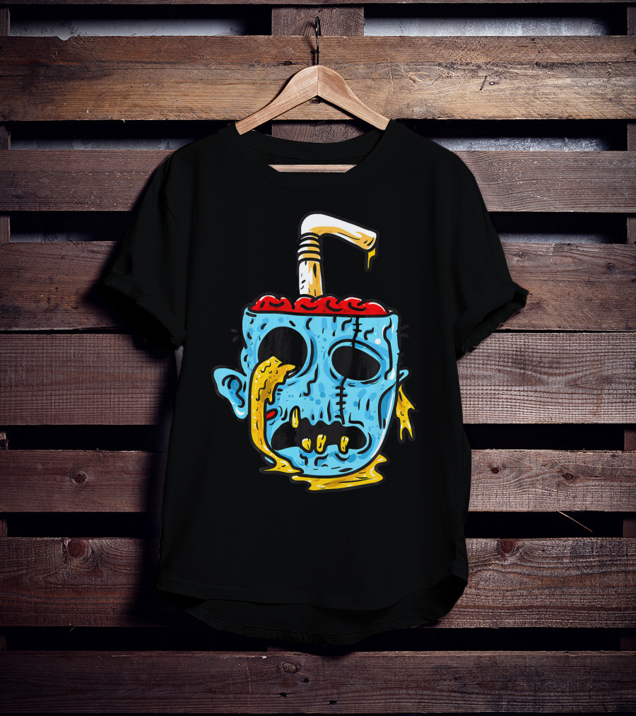 Zombie Food Brain Slushie Horror T-Shirt