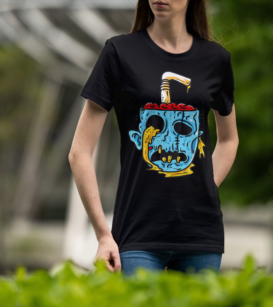 Zombie Food Brain Slushie Horror T-Shirt